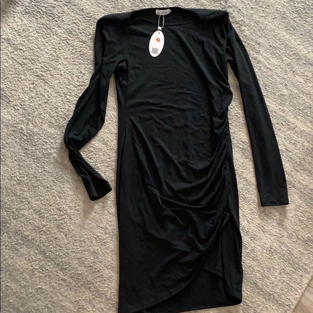 Brand new plain black maternity dress